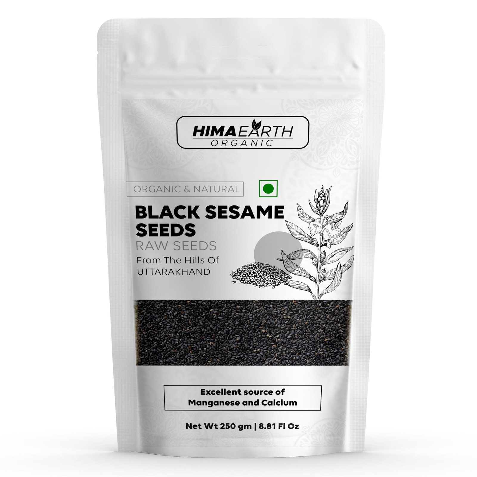 Himaearth Organic Black Sasame Seeds, Black Til, Organic Seeds, Seeds for Eating, 100% Natural & Clean, Kaale Til