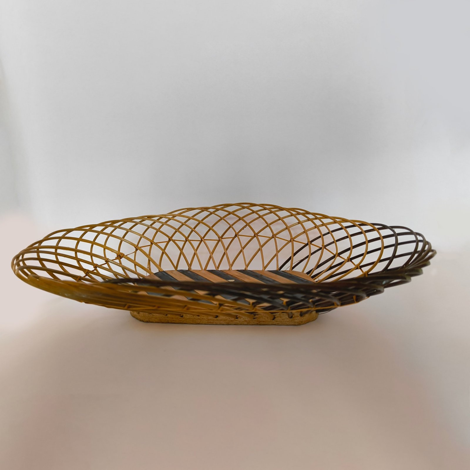 Himaearth Organic Decorative Handcrafted Oval Bamboo Basket Fruit Basket Made of Bamboo || Home Decor, Keeping Fruits, Vegetable etc. - Image 5