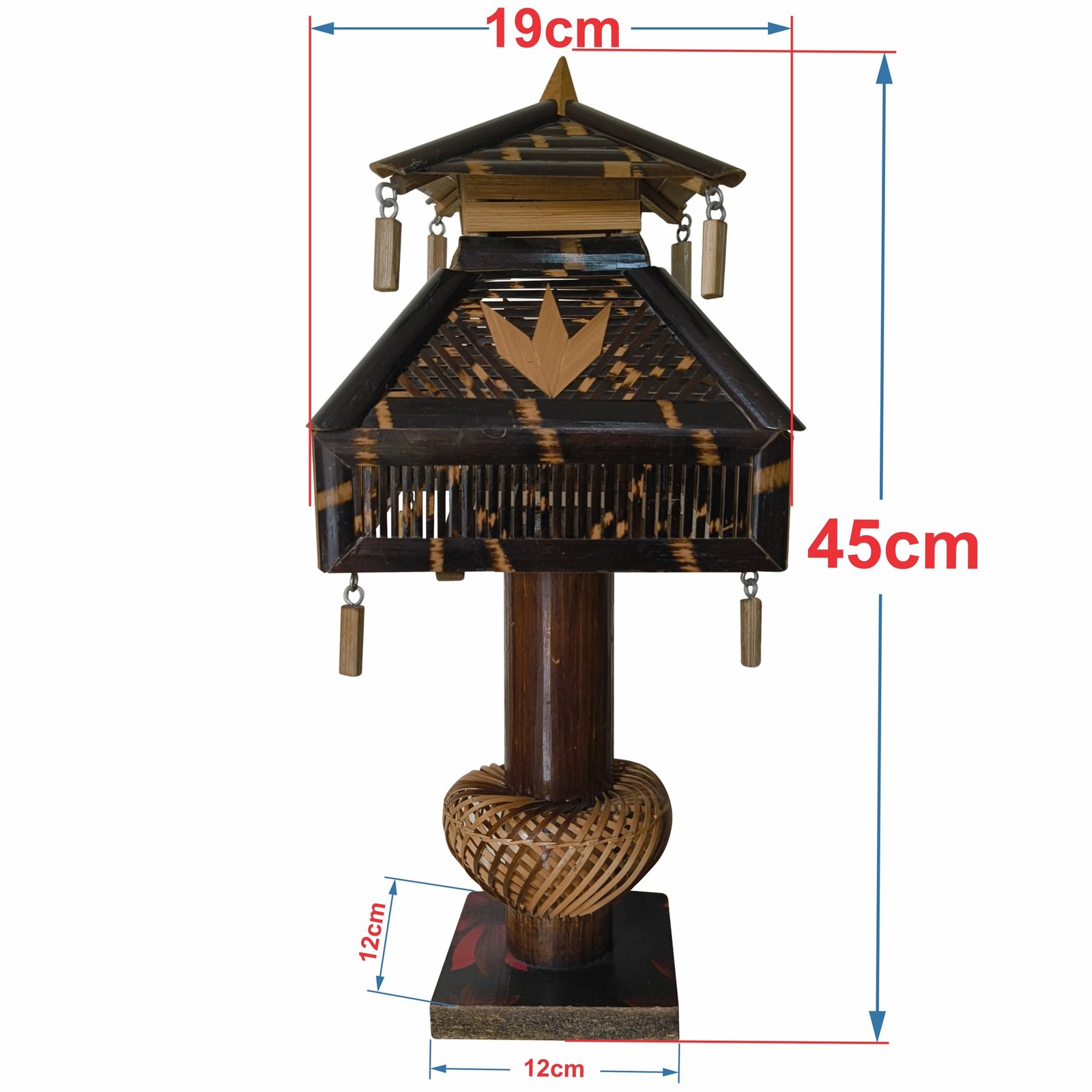 Himaearth Organic Handcrafted, Organic and Natural & Eco Friendly Bamboo Table Lamp/Light/Shade for Indoor/Outdoor/Livingroom/Bedroom/Kitchen/Drawingroom & Home Decor - Image 2