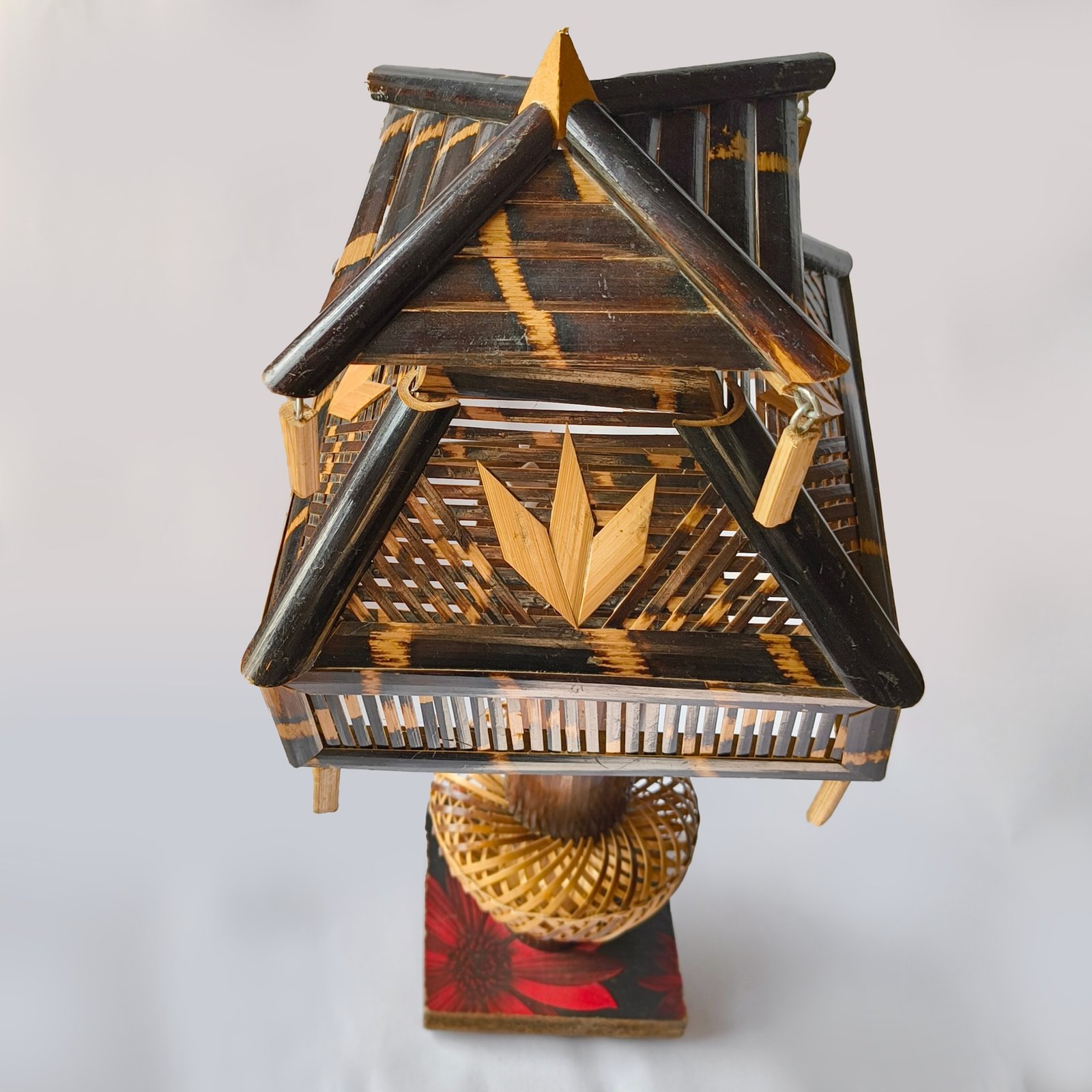 Himaearth Organic Handcrafted, Organic and Natural & Eco Friendly Bamboo Table Lamp/Light/Shade for Indoor/Outdoor/Livingroom/Bedroom/Kitchen/Drawingroom & Home Decor - Image 3