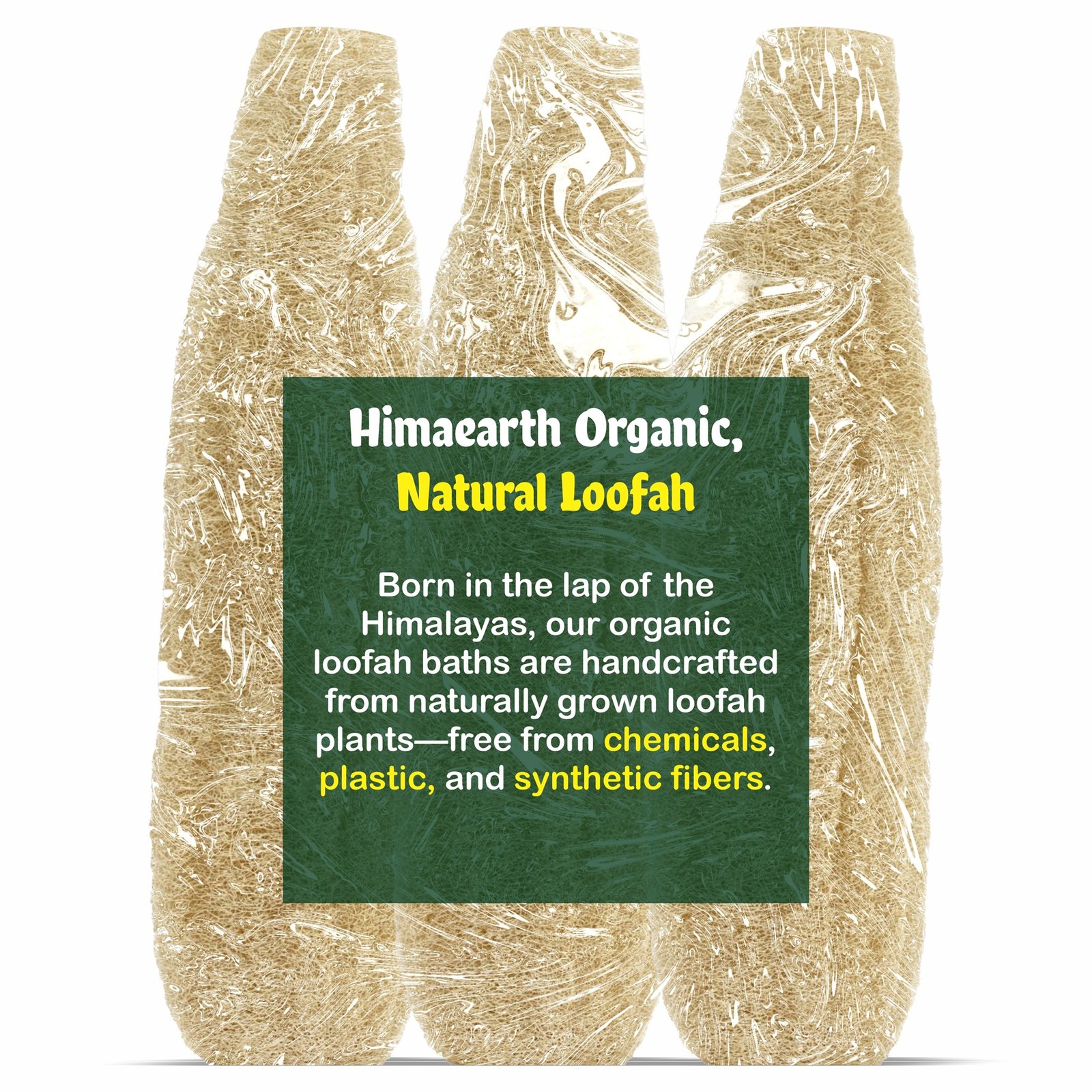 Himaearth Organic Body Scrub Natural Loofah From Sponge for Bathing. Natural Sun Dried Bath Loofah | for Men & Women | Organic Luffa for Bath Shower Skin Exfoliation Pack of 3 | Size : 15-20 Cms Long - Image 5