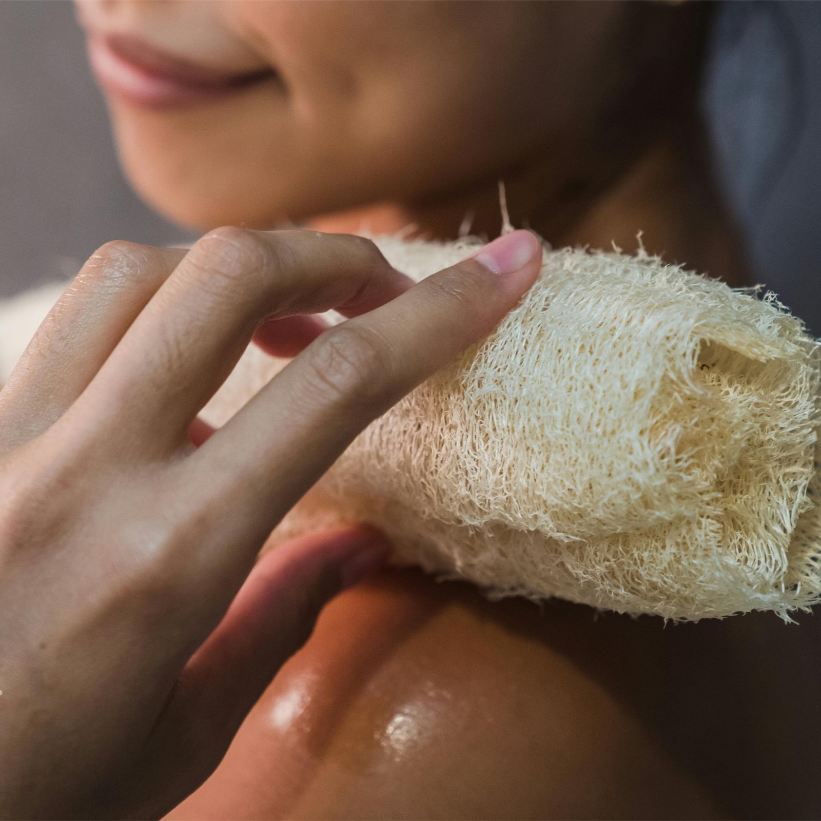 Himaearth Organic Body Scrub Natural Loofah From Sponge for Bathing. Natural Sun Dried Bath Loofah | for Men & Women | Organic Luffa for Bath Shower Skin Exfoliation Pack of 3 | Size : 15-20 Cms Long - Image 2